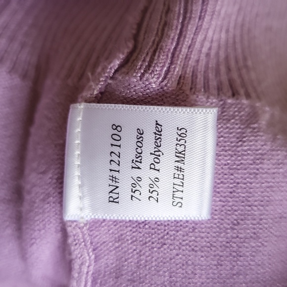 Lilac Tie-bow MAK Cardigan Sweater - Picture 4 of 8